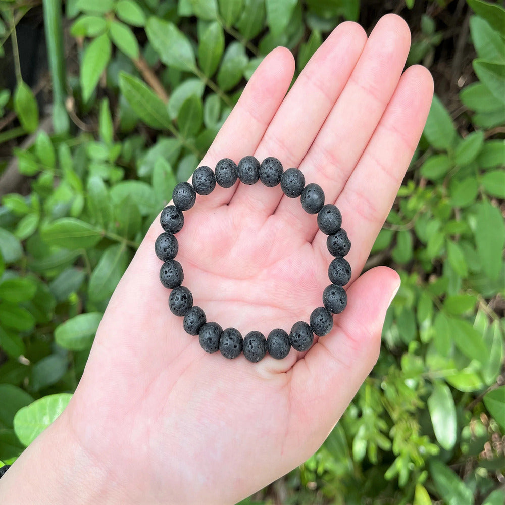Lavastein - Kristall Armband